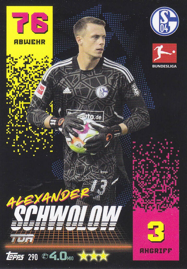Alexander Schwolow FC Schalke 04 Basis Karte Nr.290