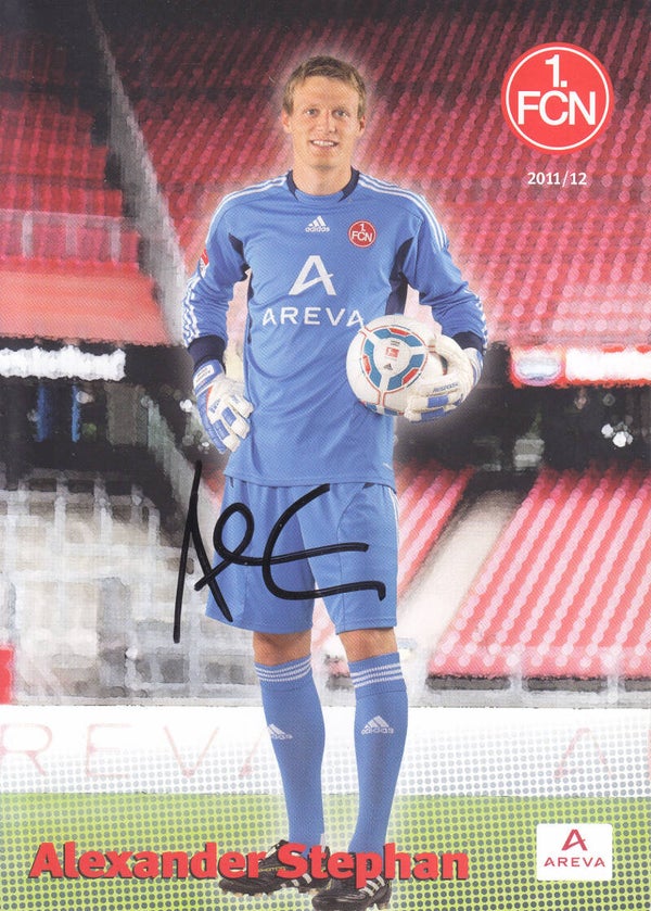Alexander Stephan - 1.FC Nürnberg - Torhüter Autogrammkarte 2011