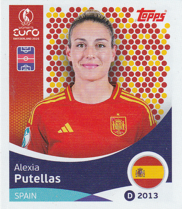 Alexia Putellas - Spanien - Topps Frauen EM 2025 - Basis Bild - Nr. 100
