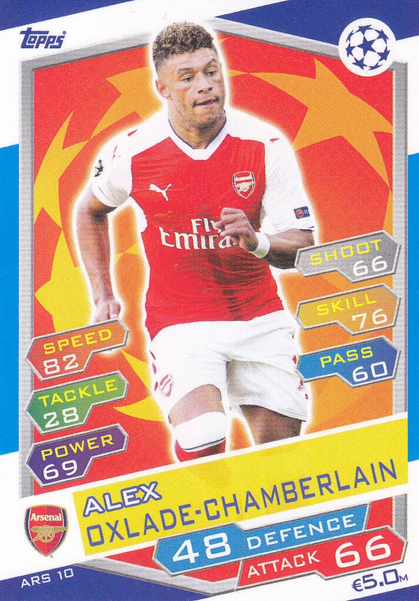 Alex Oxlade-Chamberlain / Arsenal London / Topps Ch. League 2016 / Basis Karte / Nr. ARS 10