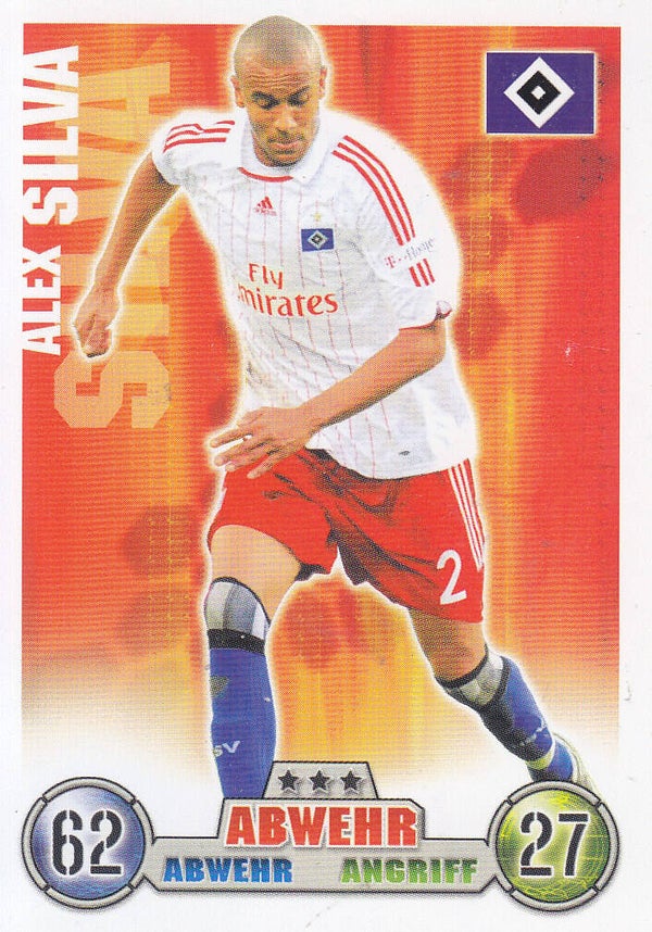 Alex Silva / Hamburger SV / Topps Match Attax 2008 / Basis Karte / Nr. 128