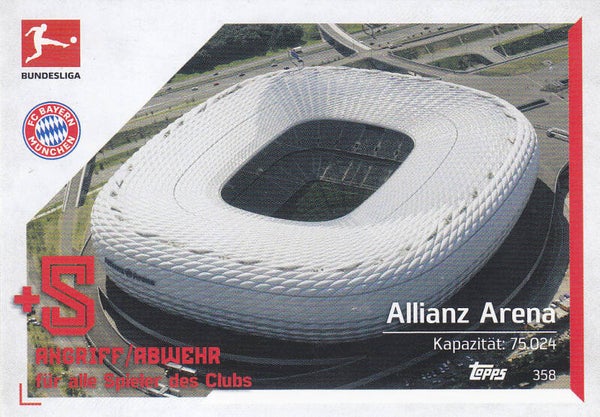 Bayern München / Topps Match Attax 2021 / Allianz Arena / Stadion Karte / Nr. 358