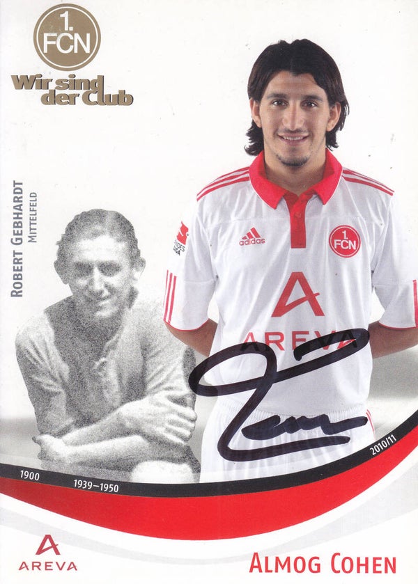 Almog Cohen / 1.FC Nürnberg / Autogrammkarte 2010