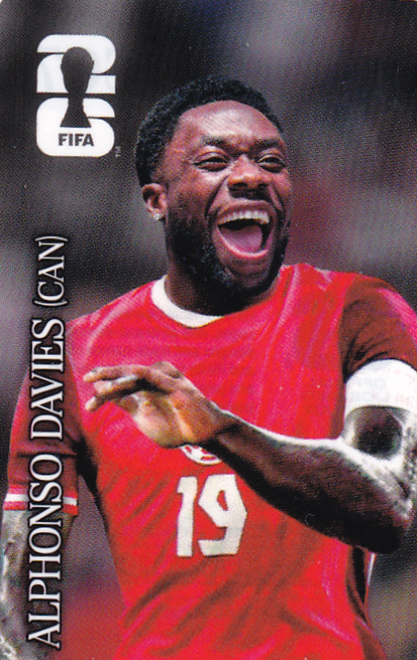 Alphonso Davies - Canada - Coka Cola Sticker - CC-EU7