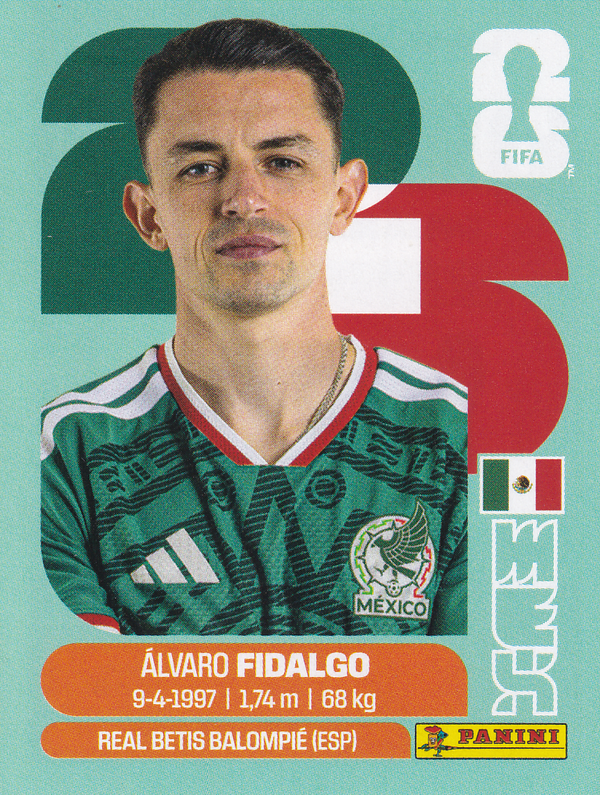 Alvaro Fidalgo - Mexico - Panini WM 2026 - Update - MEX9a