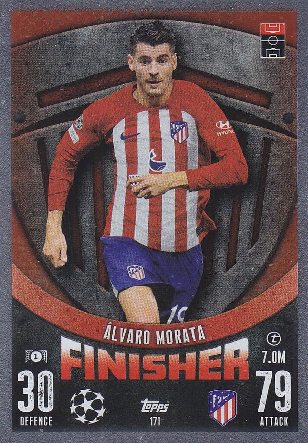 Alvaro Morata / Atletico Madrid / Topps Champions League 2023 / Finisher Karte / Nr. 171