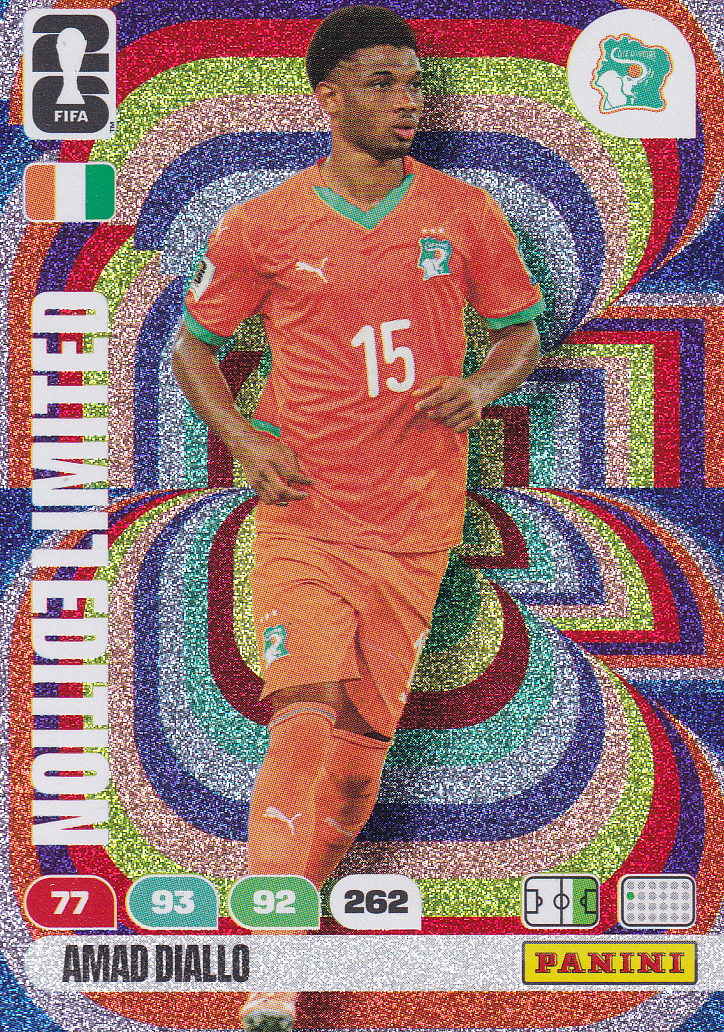 Amad Diallo - Elfenbeinküste - Panini WM 2026 - Limited Edition - Nr. LE-AD