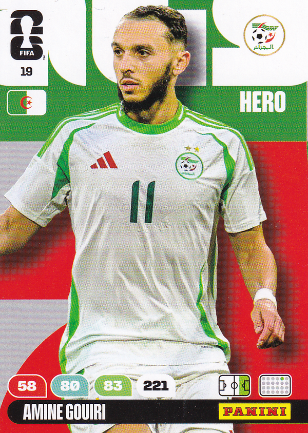 Amine Gouiri - Algerien - Panini WM 2026 - Hero - Nr. 19