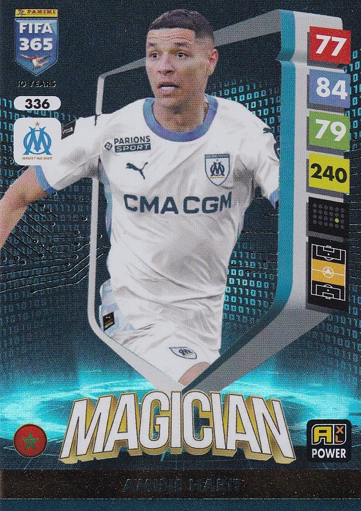 Amine Harit / Olympique Marseille / Panini Fifa 365 Jahr 2025 / Magician / Nr. 336