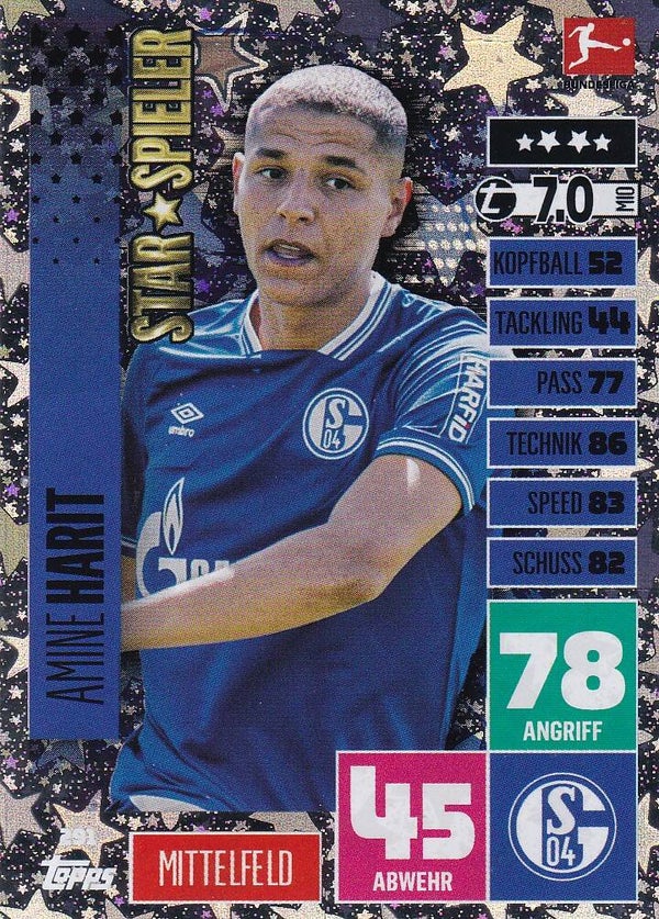 Amine Harit / FC Schalke 04 / Topps Match Attax 2020 / Star-Spieler / Nr. 291