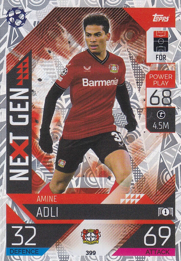 Amine Adli - Bayer Leverkusen - Topps Champions League 2022 - Next Gen - Nr.399