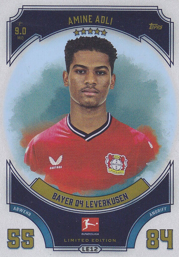 Amine Adli Bayer Leverkusen Limitierte Karte Nr.LE12