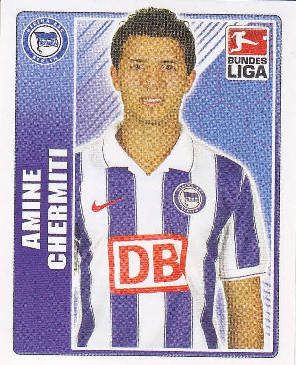 Amine Chermiti / Hertha BSC Berlin / Topps Bundesliga 2009 / Basis Bild / Nr. 23