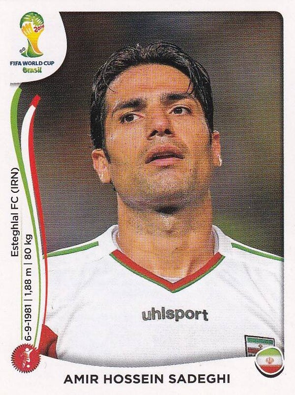 Amir Hossein Sadeghi / Iran / Panini WM 2014 / Basis Bild / Nr. 459