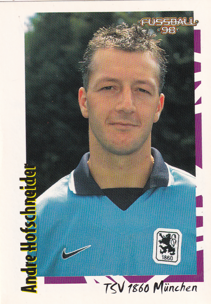 Andre Hofschneider - TSV 1860 München - Panini Bundesliga 1998 - Basis Bild - Nr. 179
