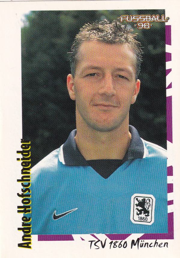 Andre Hofschneider - TSV 1860 München - Panini Bundesliga 1998 - Basis Bild - Nr. 179