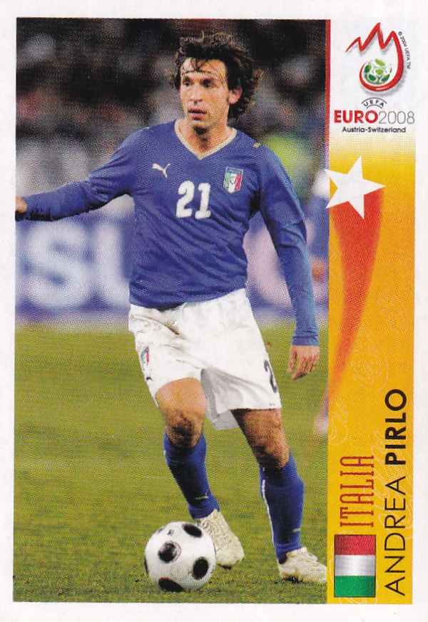 Andrea Pirlo - Italien - Panini EM 2008 - In Action - Nr. 501