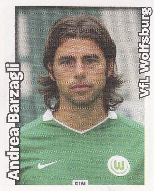 Andrea Barzagli / VFL Wolfsburg / Panini Bundesliga 2008 / Basis Bild / Nr.473