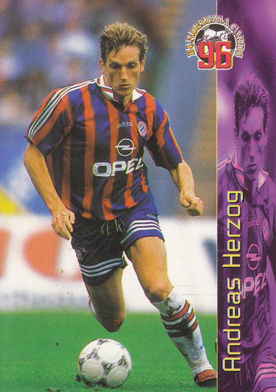 Andreas Herzog / FC Bayern München / Panini Bundesliga 1996 / Basis Karte / Nr.5