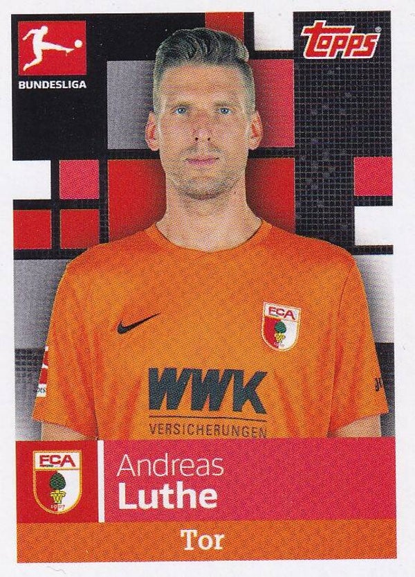 Andreas Luthe / FC Augsburg / Topps Bundesliga 2019 / Basis Bild / Nr. 5