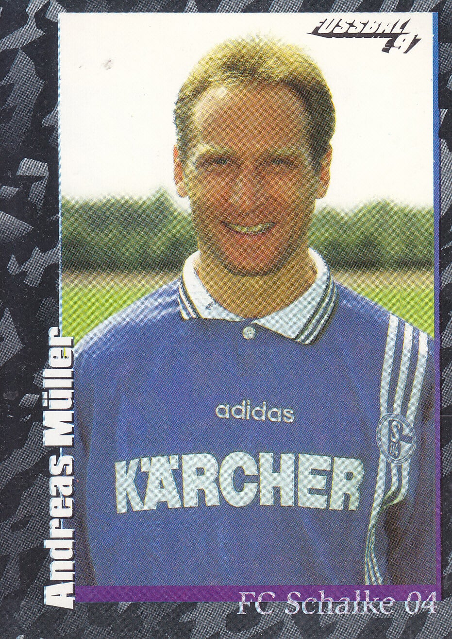 Andreas Müller / FC Schalke 04 / Panini Bundesliga 1997 / schwarze Serie / Nr. 66