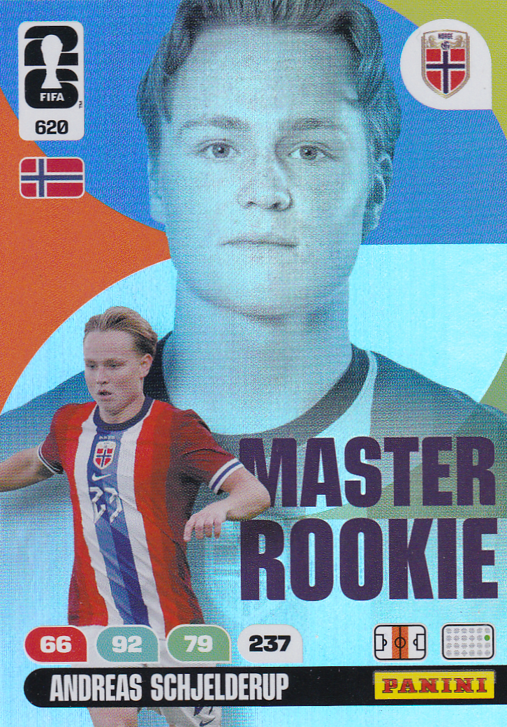 Andreas Schjelderup - Norwegen - Panini WM 2026 - Master Rookie - Nr. 620