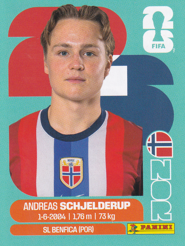 Andreas Schjelderup - Norwegen - Panini WM 2026 - Basis Bild - NOR12
