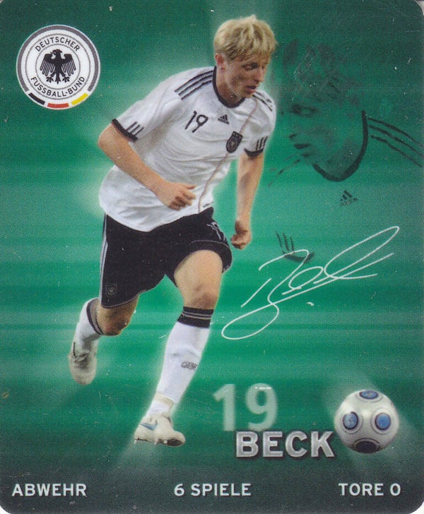 Andreas Beck / Deutschland / DFB Rewe Plastik Sammelkarte / Nr. 19/25