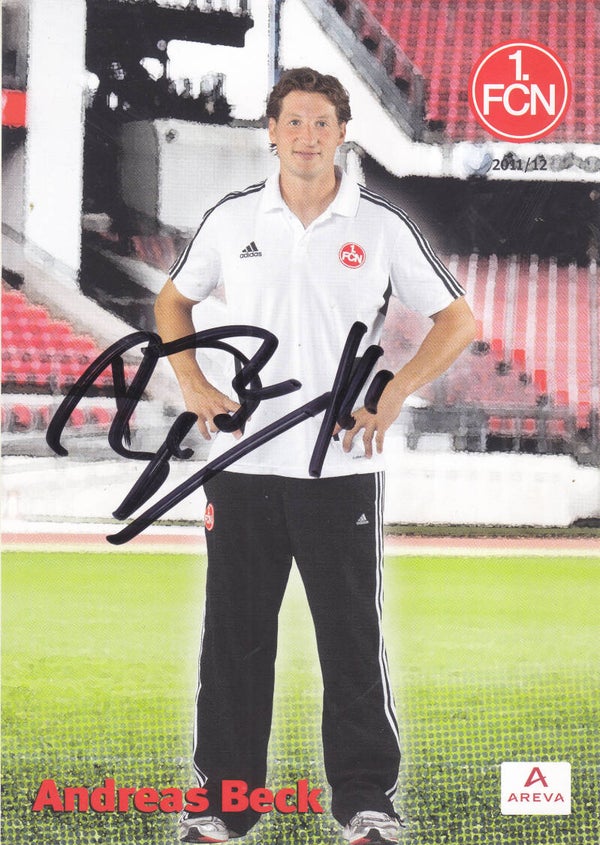 Andreas Beck / 1.FC Nürnberg / Autogrammkarte 2011