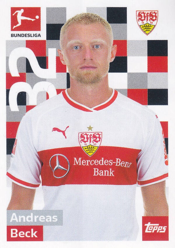 Andreas Beck / VFB Stuttgart / Topps Bundesliga 2018 / Basis Bild / Nr.249
