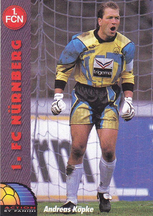 Andreas Köpke / 1.FC Nürnberg / Panini Ran SAT 1 Fußball 1994 / Nr.167
