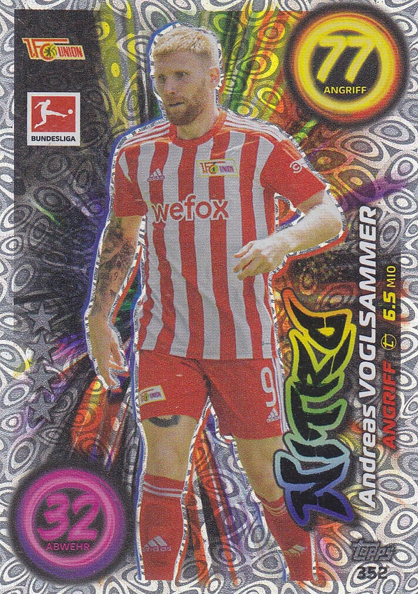 Andreas Voglsammer 1.FC Union Berlin Nitro Karte Nr.352