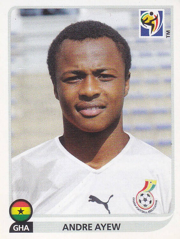 Andre Ayew / Ghana / Panini WM 2010 / Basis Bild / Nr.330