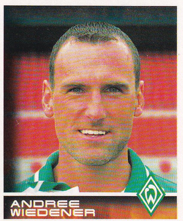 Andree Wiedener - SV Werder Bremen - Panini Bundesliga 2001 - Basis Bild - Nr. 70