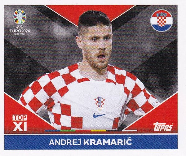 Andrej Kramaric / Kroatien / Topps EM 2024 / TOP XI  / Nr. CRO TOP 1