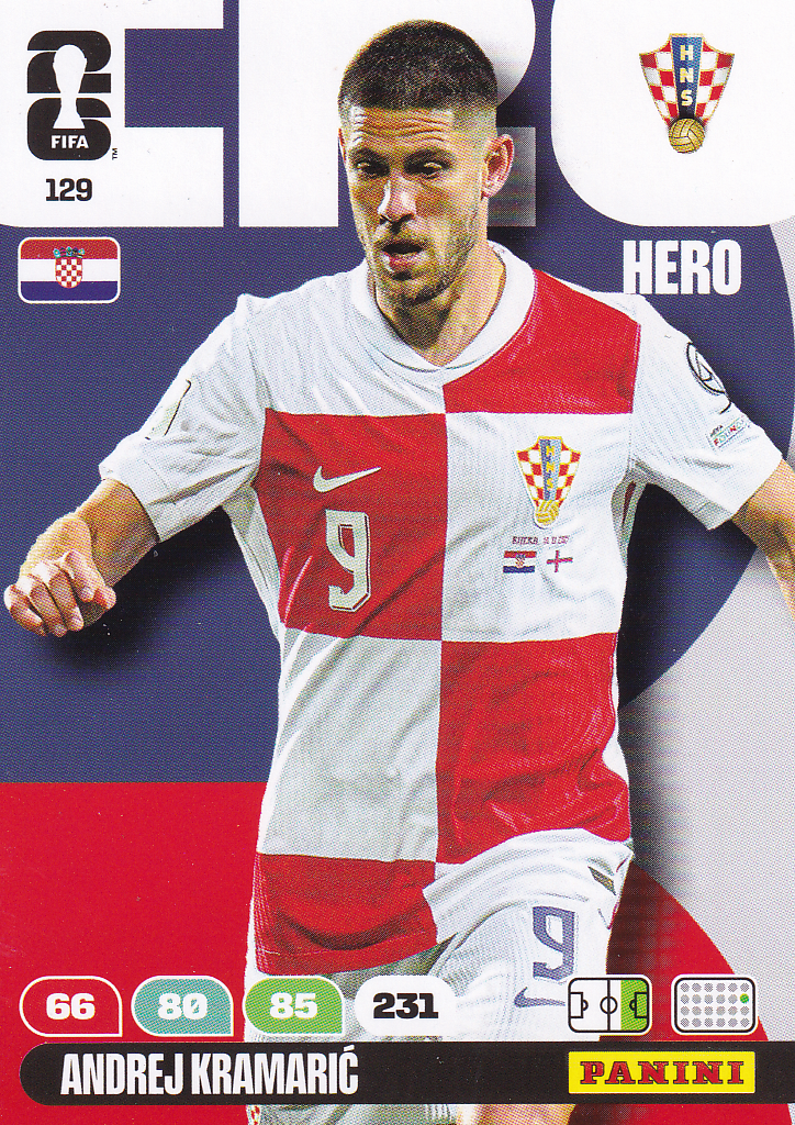 Andrej Kramaric - Kroatien - Panini WM 2026 - Hero - Nr. 129