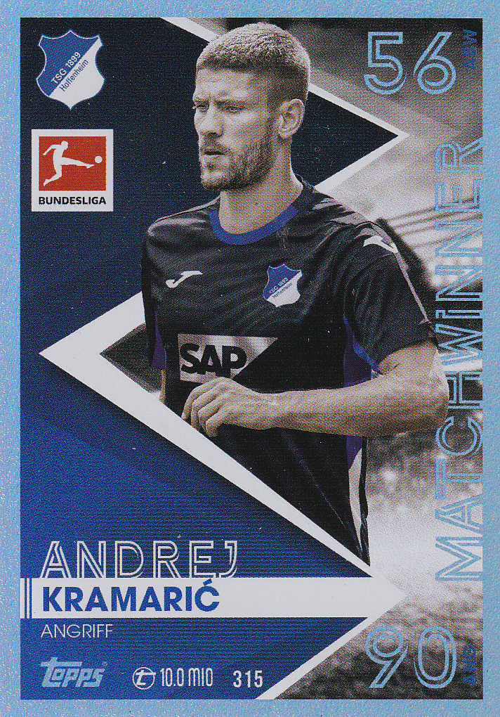 Andrej Kramaric - TSG 1899 Hoffenheim - Topps Match Attax 2025 - Matchwinner - Nr. 315