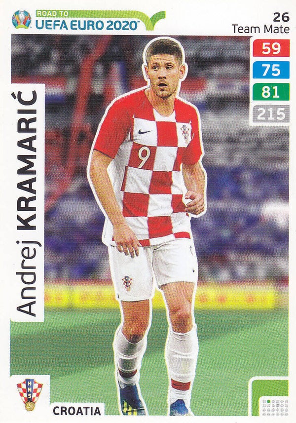 Andrej Kramaric - Kroatien - Panini Road to Uefa Euro 2020 - Team Mate - Nr. 26