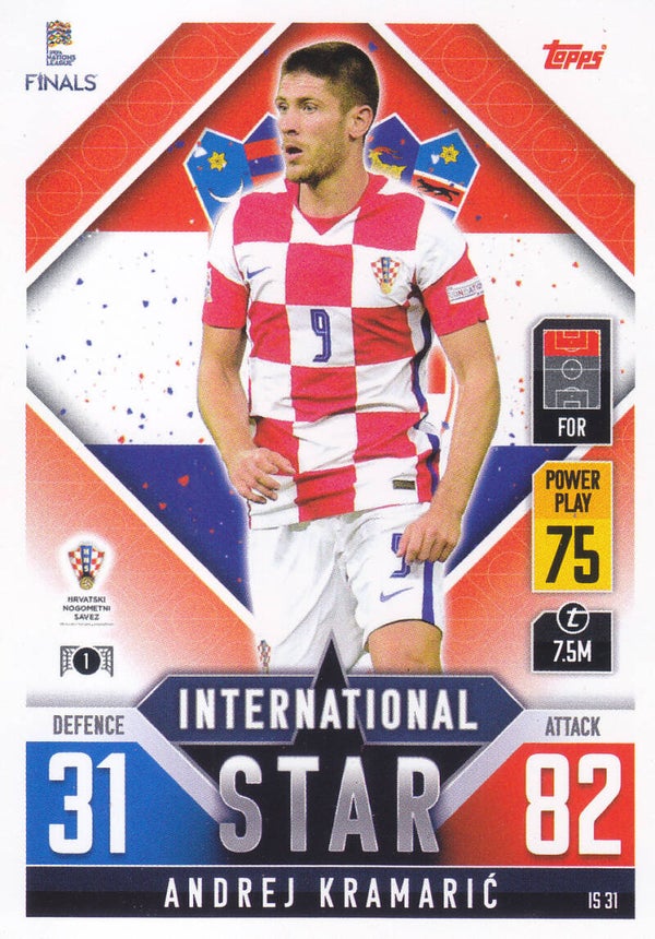 Andrej Kramaric / Kroatien / Topps Nations League / International Star / Nr. IS 31