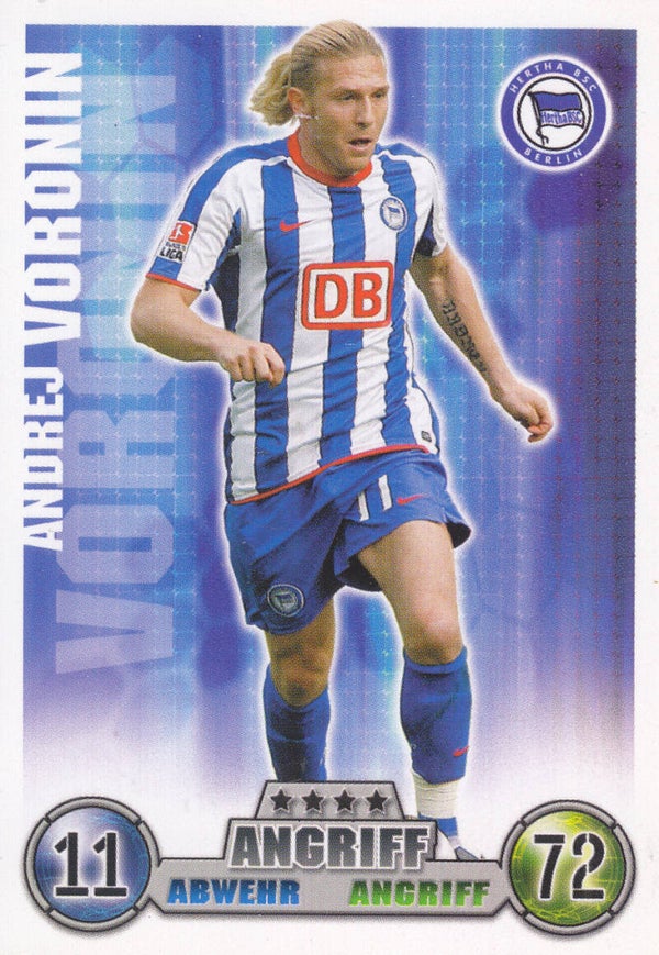Andrej Voronin / Hertha BSC Berlin / Topps Match Attax 2008 / Basis Karte / Nr.15
