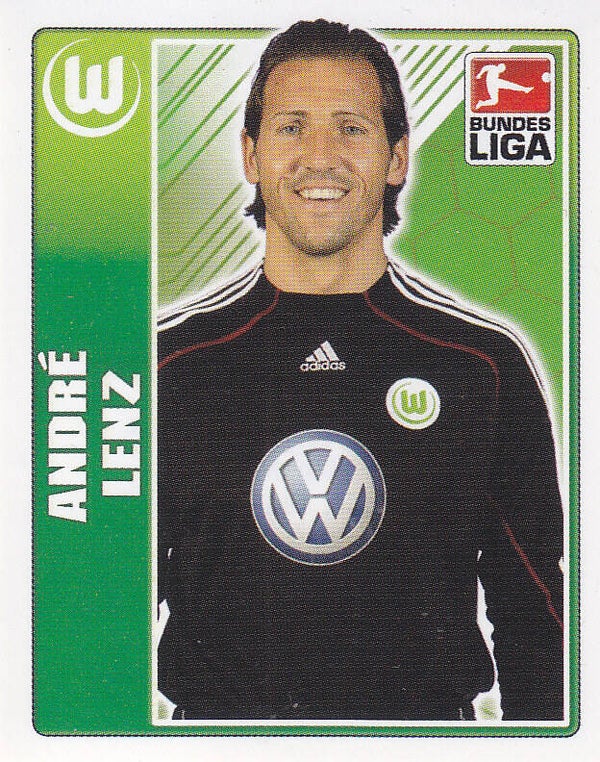 Andre Lenz / VFL Wolfsburg / Topps Bundesliga 2009 / Basis Bild / Nr.400