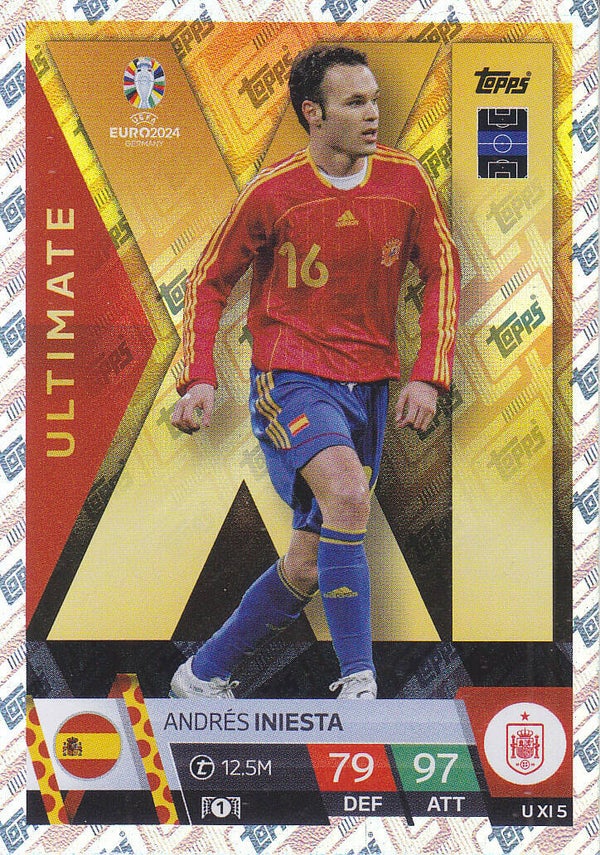 Andres Iniesta / Spanien / Topps EM 2024 / Ultimate / Nr. UXI 5