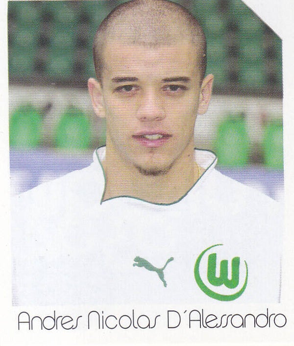 Andres Nicolas D´Alessandro / VFL Wolfsburg / Panini Bundesliga 2003 / Basis Bild / Nr. 476