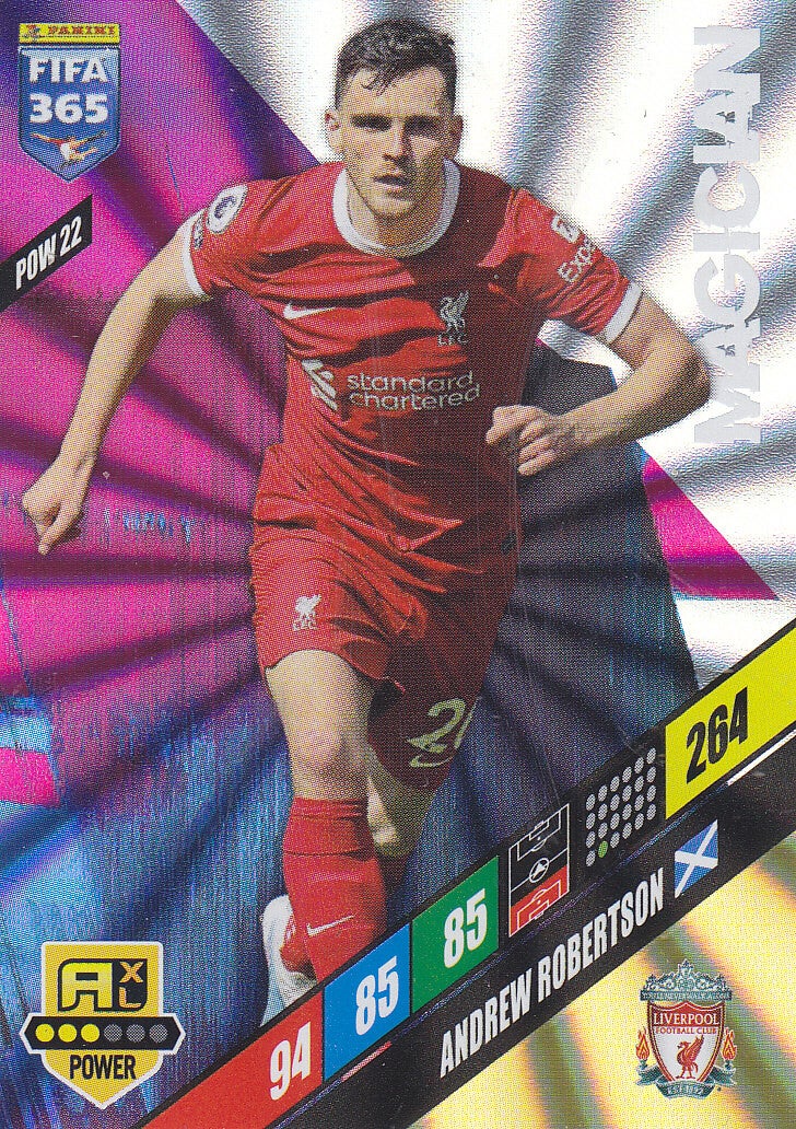 Andrew Robertson - FC Liverpool - Panin Fifa 365 Jahr 2024 - Magician - Icon Power - Nr. POW 22