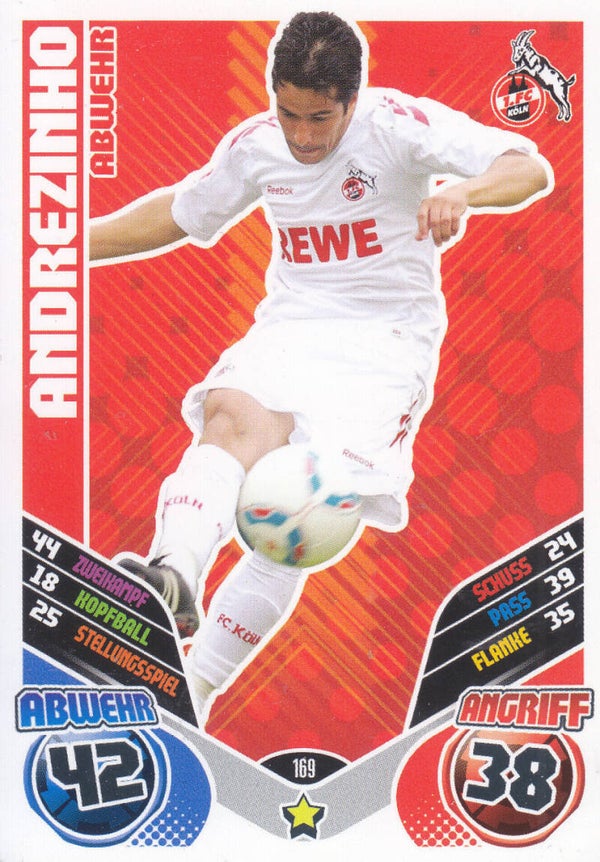 Andrezinho / 1.FC Köln / Topps Match Attax 2011 / Basis Karte / Nr. 169