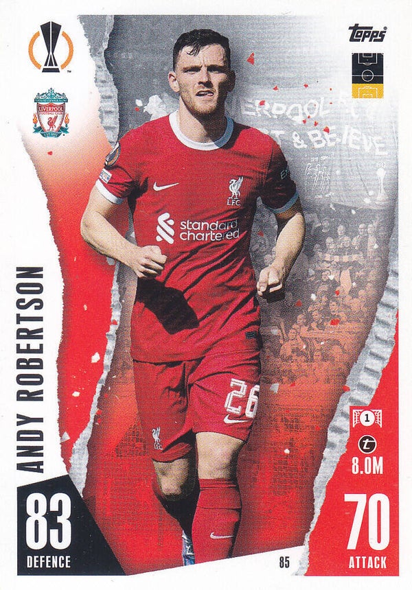 Andy Robertson / FC Liverpool / Topps Champions League 2023 / Basis Karte / Nr. 85