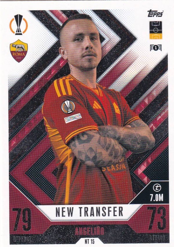 Angelino / AS Rom / Topps Champions League 2023 / New Transfer / Nr. NT 15