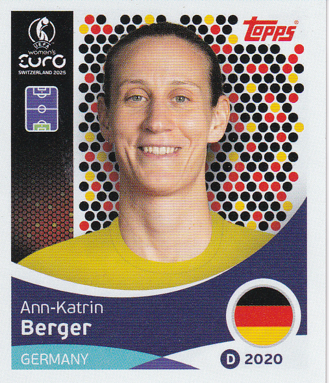 Ann-Katrin Berger - Deutschland - Topps Frauen EM 2025 - Basis Bild - Nr. 175