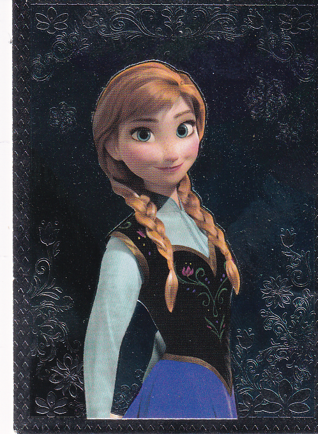 Anna - Panini Sammelbild Weihnachten mit Guten Disney Freunden - Die Eiskönigin Glitzer - Nr. 59