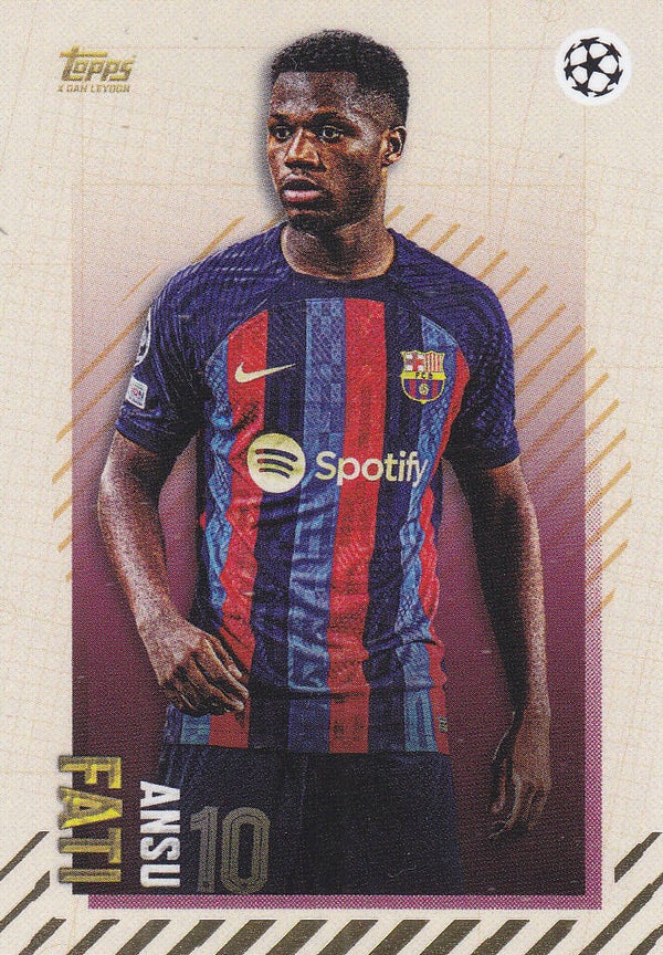 Ansu Fati / FC Barcelona / Topps Gold 2022 / Current Karte / Nr.6